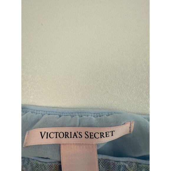 Victoria's Secret Sequin Shimmer Wire Free Side Zip Blue Bralette Bra  Size XXL - Picture 8 of 10